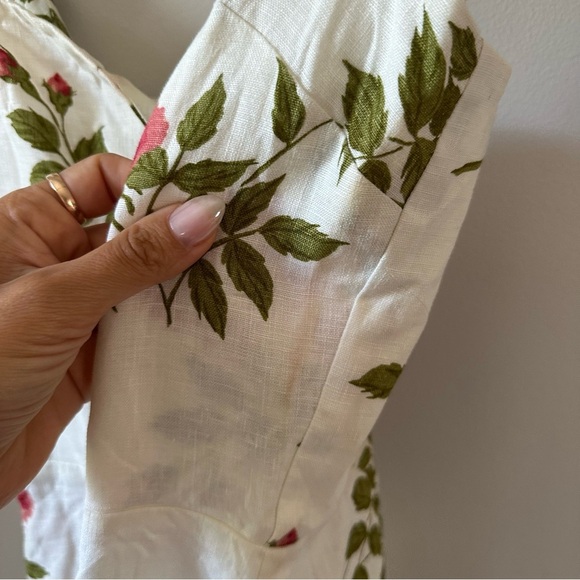 Reformation Miso Linen Mini Dress in Jolie - Picture 7 of 10